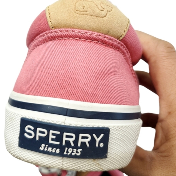 Men\'s Sperry Vineyard Vine Pink Shoe Size 9.5